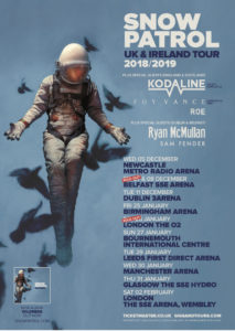 Snow Patrol tour poster