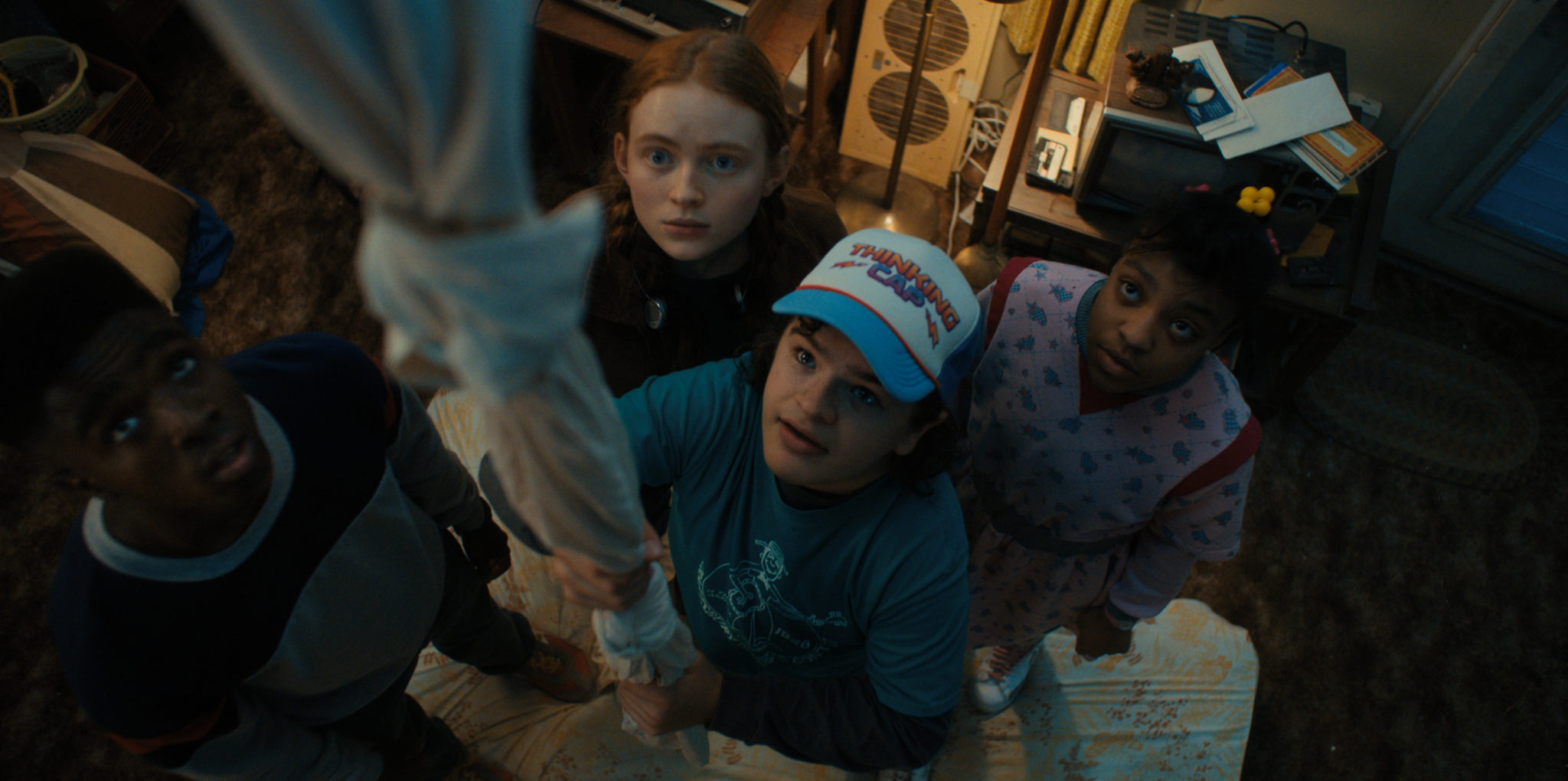 Stranger Things: exclusive first-look at Dustin, Lucas and Erica