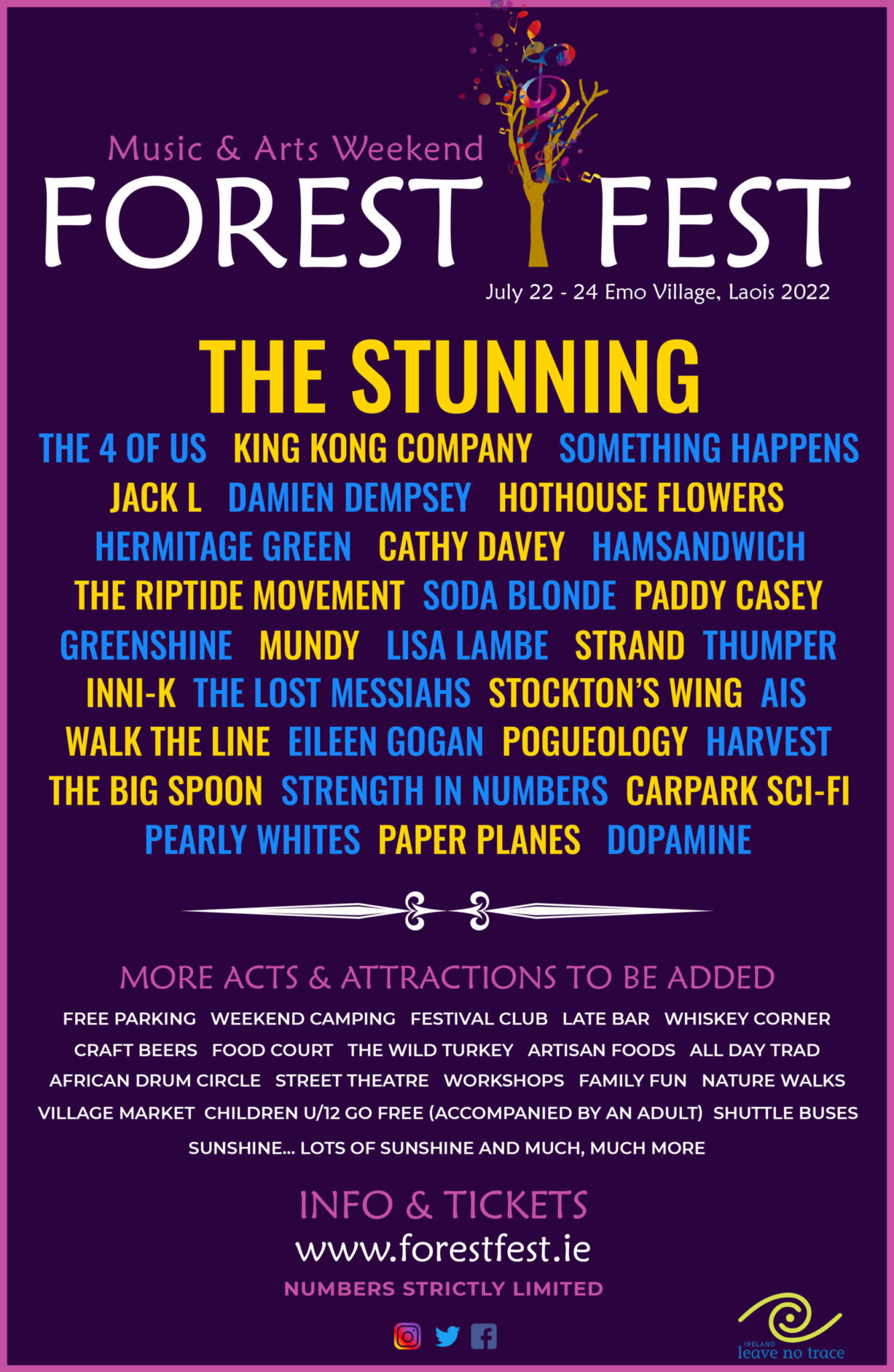 Forest Fest announces new additions to the lineup, with Three